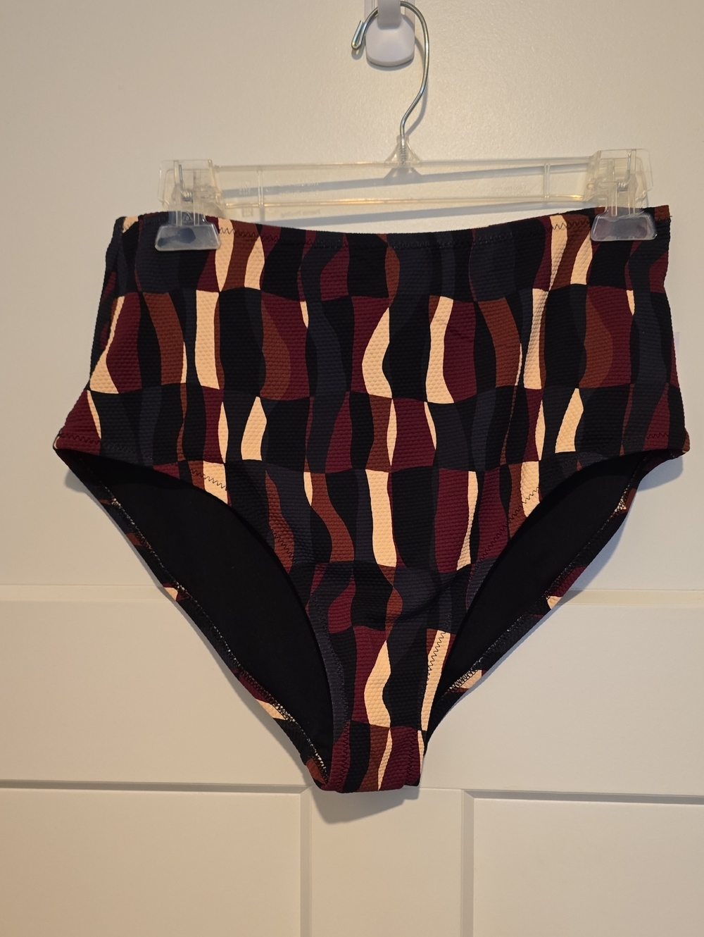 Old Navy High-Waist Bikini Bottoms in Black, Burgundy, Cream, Gray